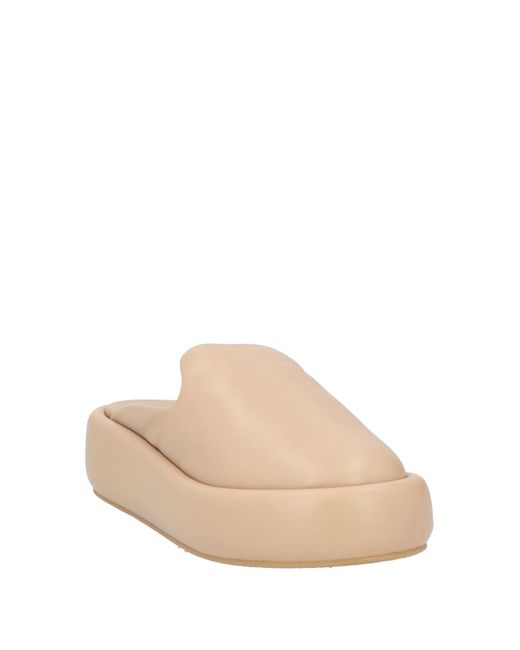 Robert Clergerie Natural Mules & Clogs Leather