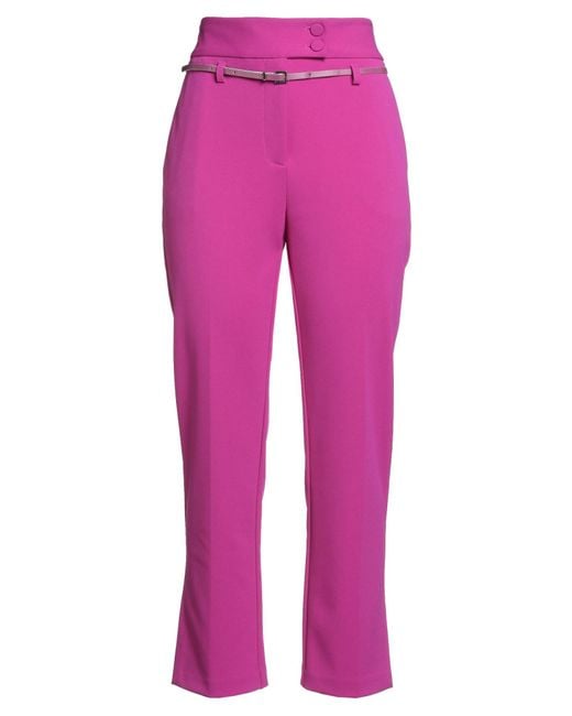 Imperial Pink Pants Polyester, Elastane