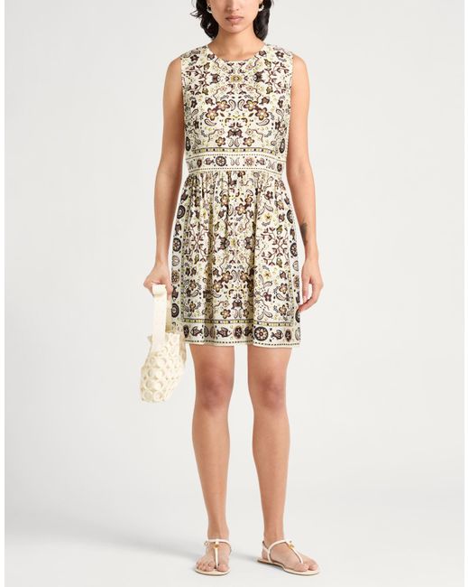 Tory Burch Natural Mini Dress