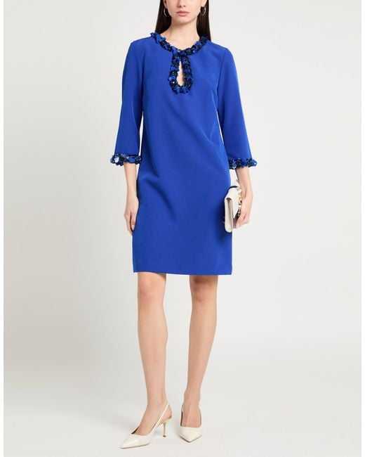 P.A.R.O.S.H. Blue Mini Dresses