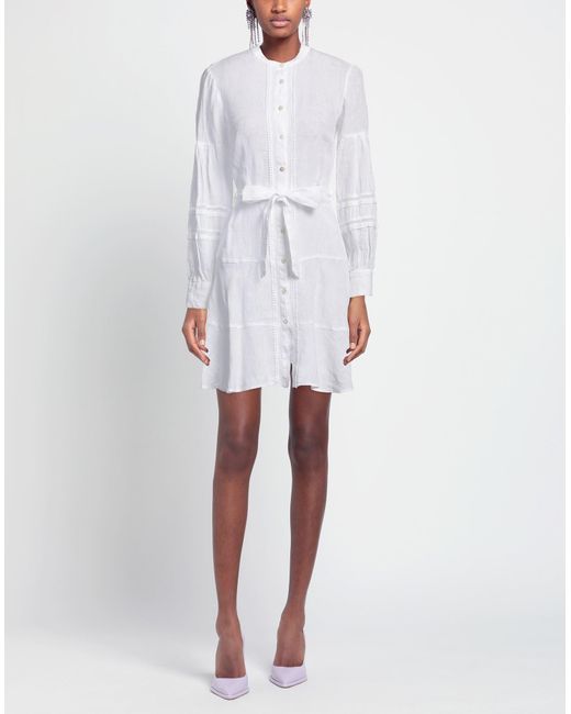 120% Lino White Mini Dress