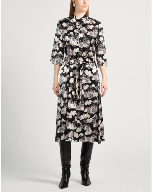 Siyu White Midi-Kleid