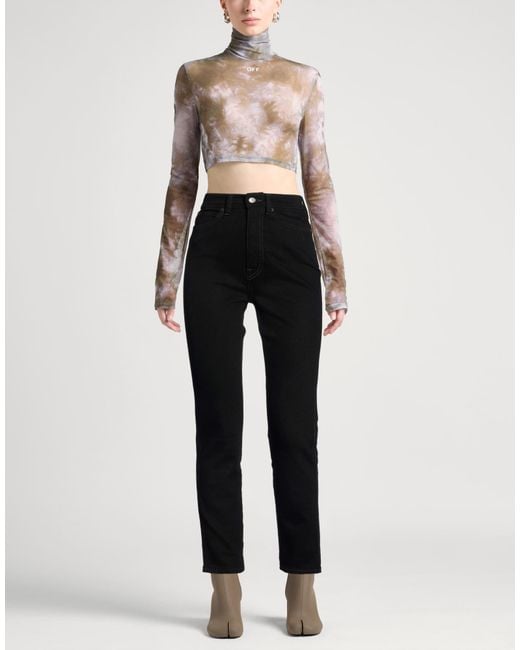 Acne Black Jeans Cotton, Elastane