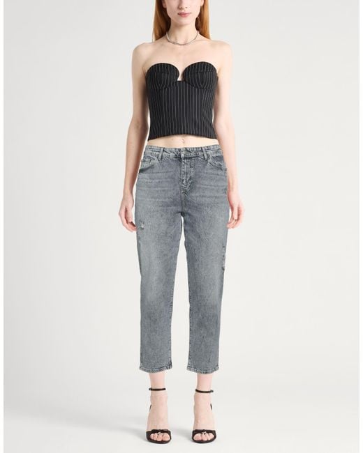 ARMANI EXCHANGE Gray Jeans Cotton, Elastane