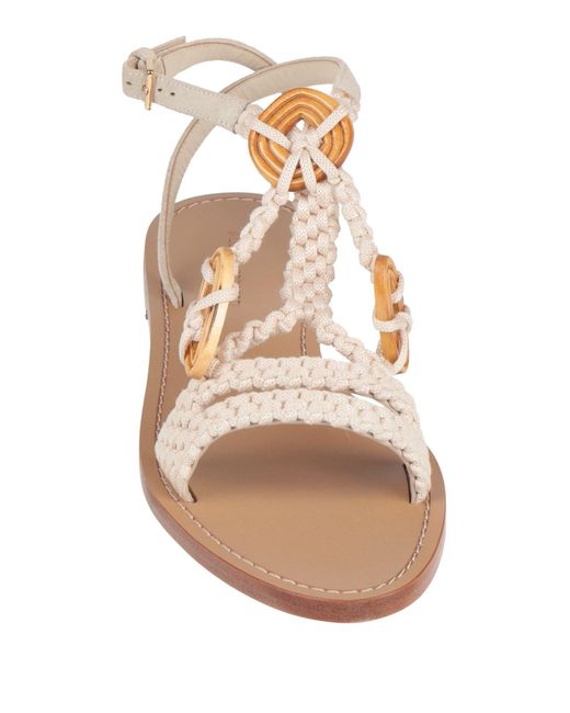Alberta Ferretti Natural Sandals