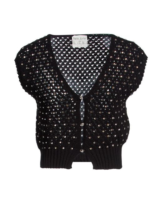 Forte_forte Black Cardigan