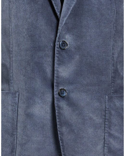 L.b.m. 1911 Blue Blazer Cotton, Modal, Elastane for men