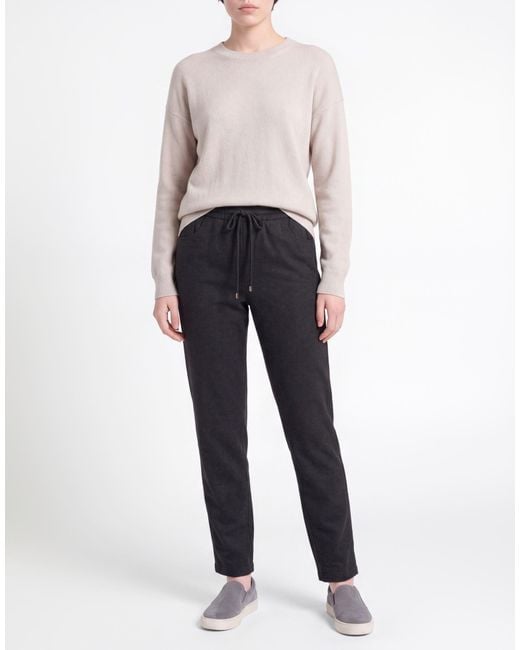 Antonelli Black Charcoal Pants Virgin Wool, Viscose, Polyester, Elastane