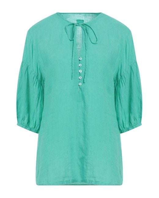 Top di 120% Lino in Blue