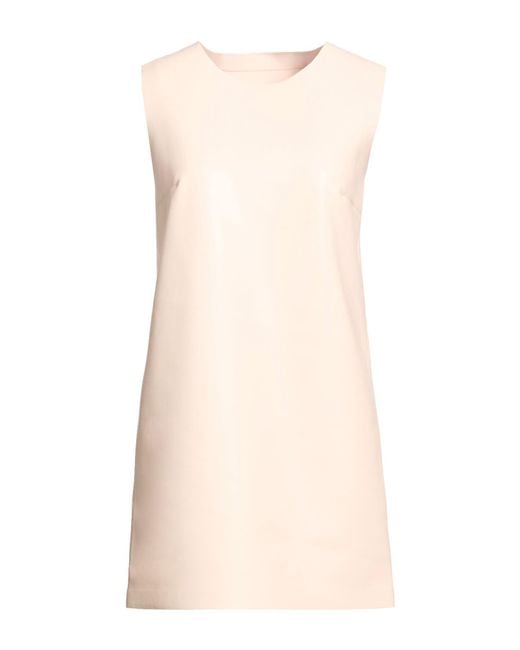 Norma Kamali Natural Mini Dress