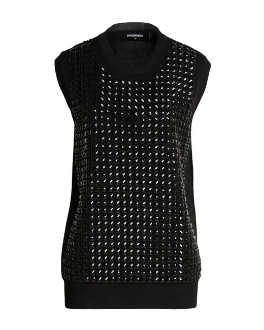 DSquared² Black Sweater Viscose, Polyester