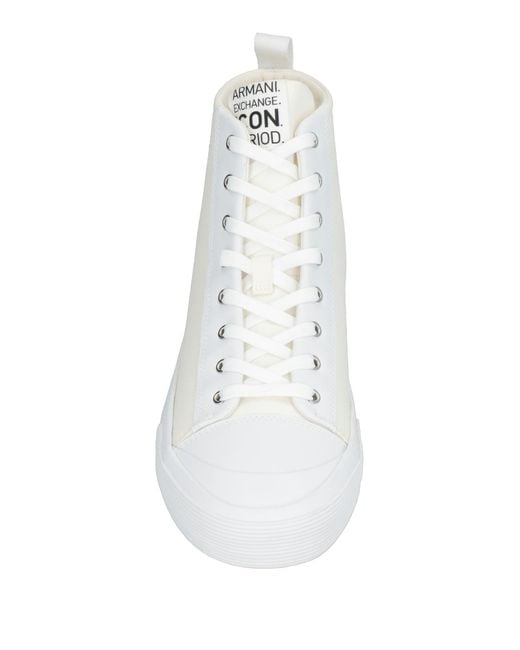 ARMANI EXCHANGE White Trainers for men