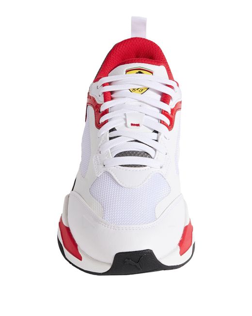 PUMA x FERRARI White Sneakers Polyester for men