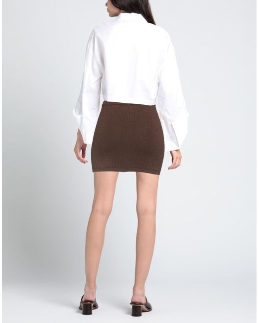 Magda Butrym Brown Mini Skirt