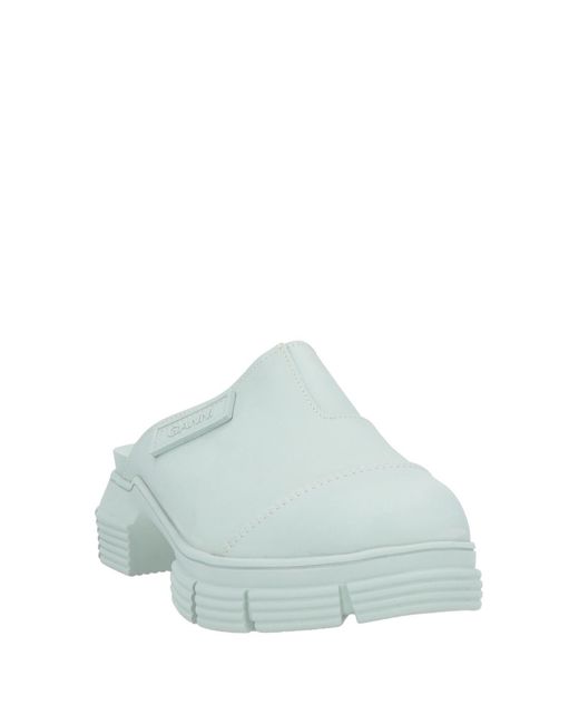 Ganni Green Mules & Clogs