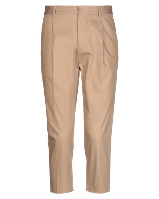 Daniele Alessandrini Natural Cropped Trousers for men