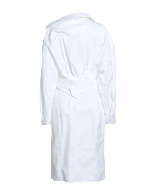 Jacquemus White Midi Dress Cotton