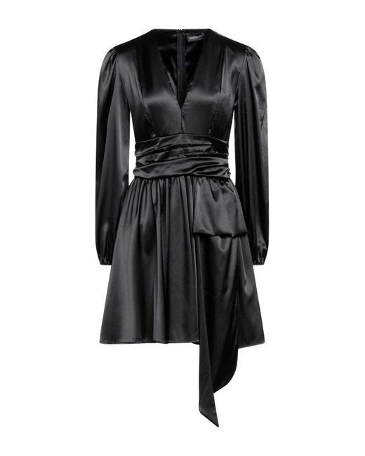 VANESSA SCOTT Black Mini Dress Polyester