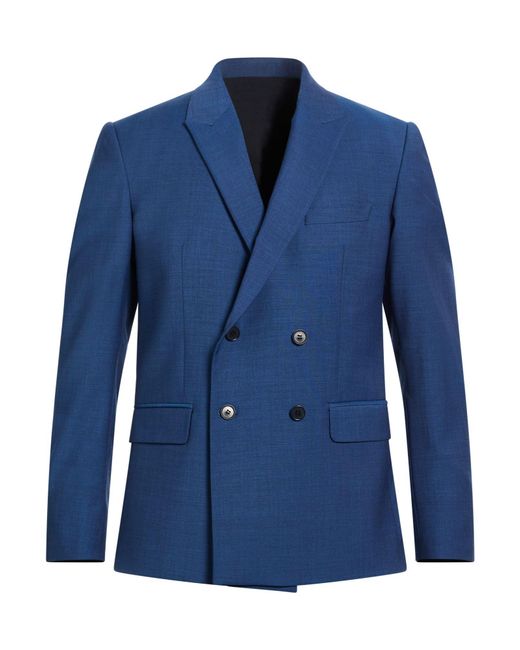 GOLDEN CRAFT 1957 Blue Blazer Polyester, Wool, Elastane for men