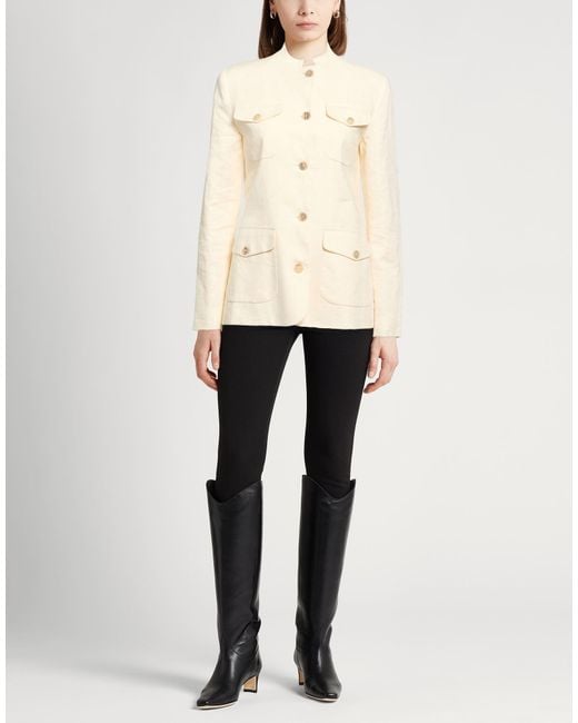 Semicouture Natural Jacket Linen, Polyester