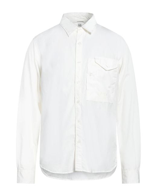 C P Company White Shirts for men