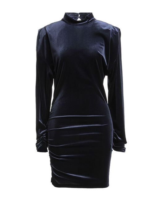 Soallure Blue Mini Dress Polyester, Elastane