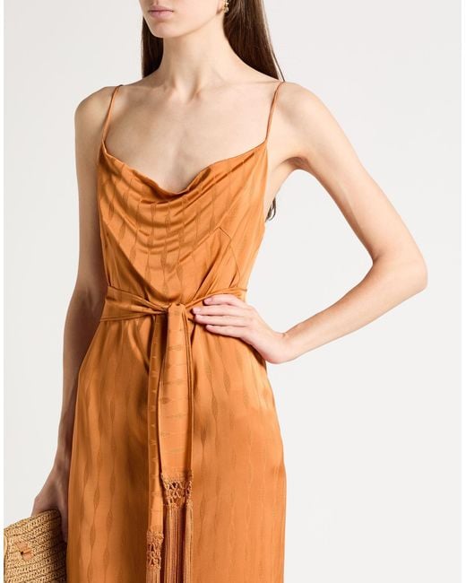 Nenette Orange Maxi Dresses