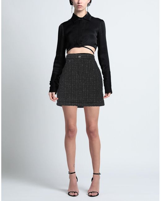 MSGM Black Mini Skirt