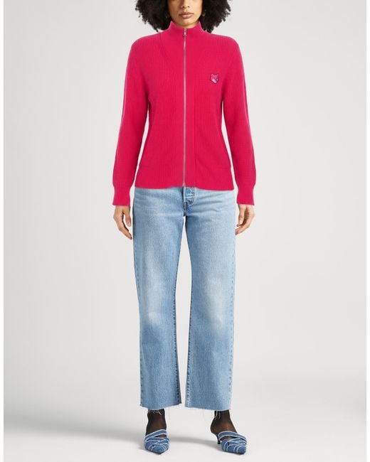 Maison Kitsuné Pink Cardigan