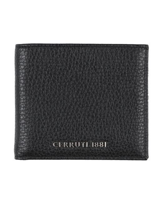 Cerruti 1881 Black Wallet Calfskin for men