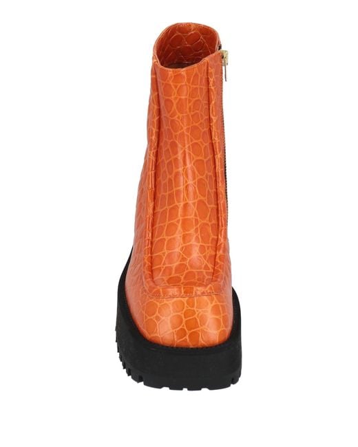Marni Orange Ankle Boots