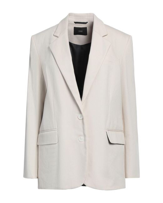 LEBRAND White Blazer Cotton, Elastane