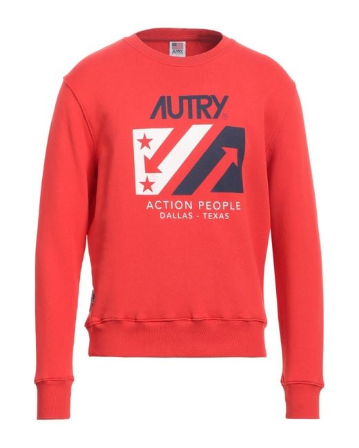 Autry Red Sweatshirt for men
