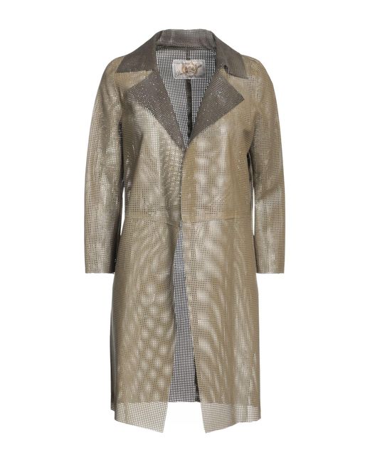 Vintage De Luxe Green Overcoat & Trench Coat