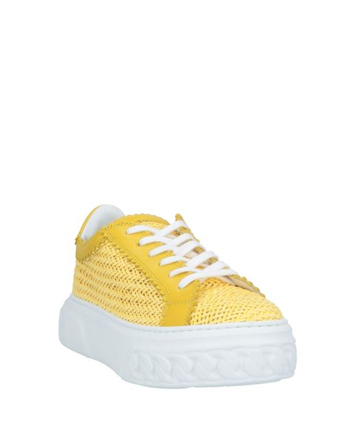 Casadei Yellow Trainers