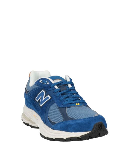 New Balance Blue Sneakers Leather, Textile Fibers