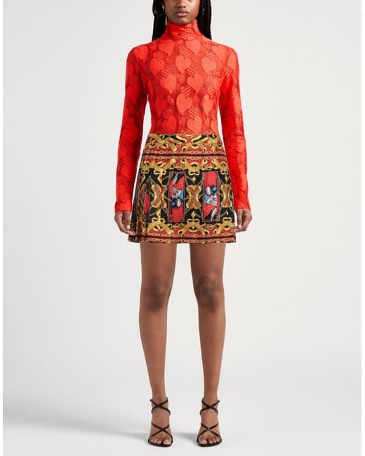 Moschino Red Mini Skirts
