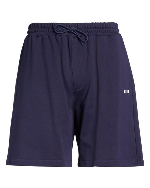 MSGM Blue Shorts & Bermuda Shorts Cotton for men