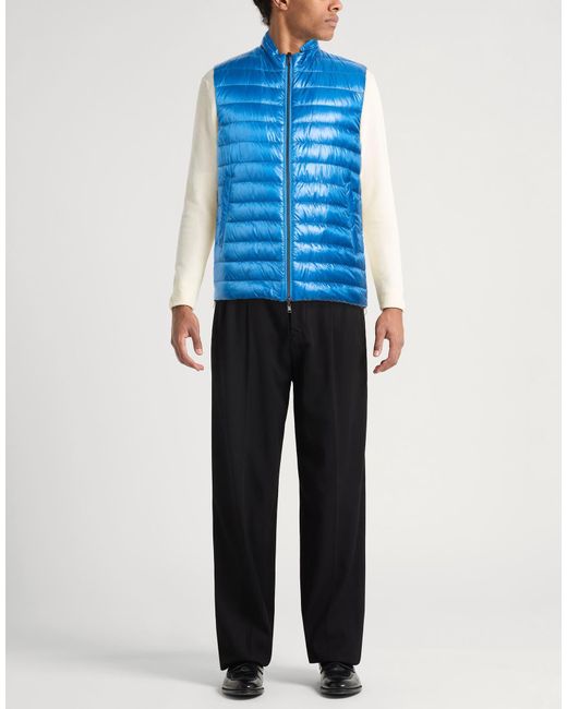 Herno Blue Vest Polyamide for men