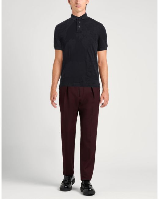 ARMANI EXCHANGE Black Polo Shirt Cotton for men