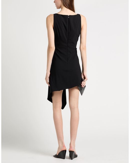 DSquared² Black Mini Dress Polyester, Elastane