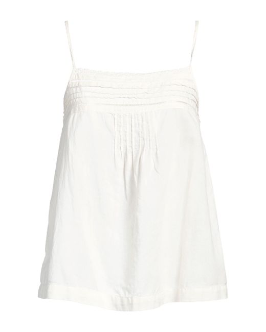 ALESSIA SANTI White Top Linen, Cotton