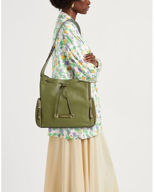 The Bridge Green Shoulder Bag Leather