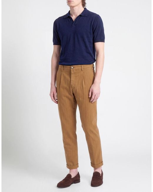 Jacob Cohen Natural Pants Cotton, Elastane for men