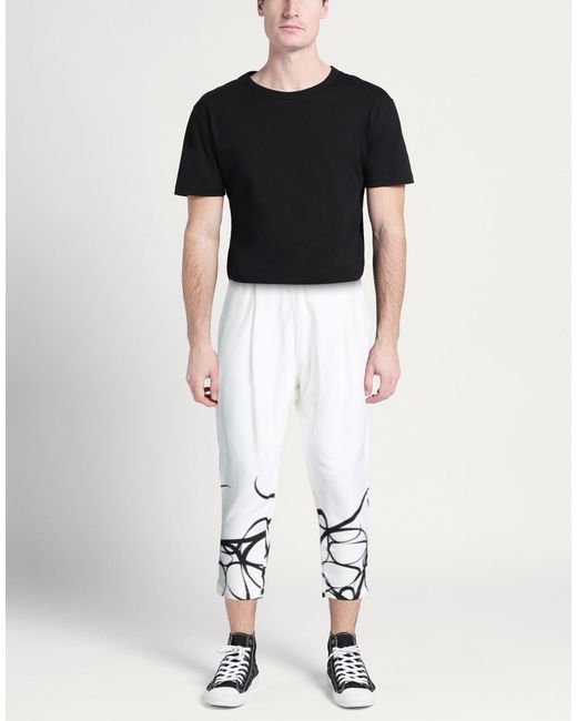 Bikkembergs White Trouser for men