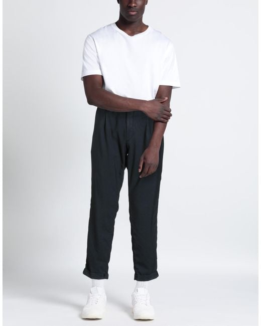 GTA IL PANTALONE Blue Midnight Pants Wool for men