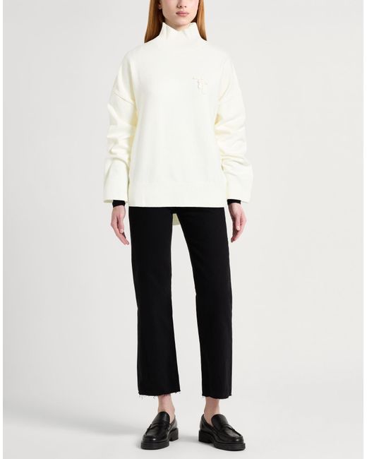 Twinset White Turtleneck