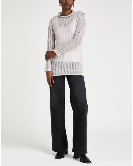 Alpha Studio White Jumper