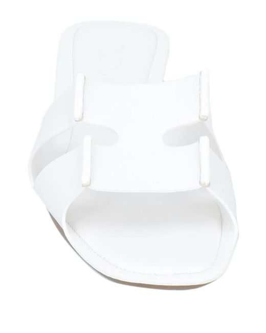 Rodo White Sandals