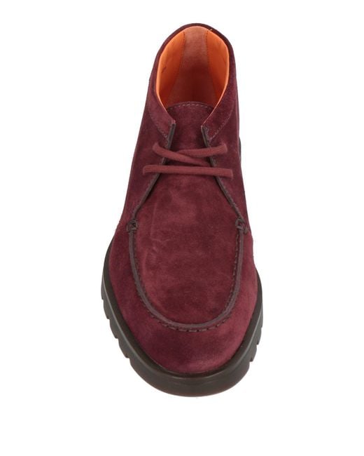 Santoni Purple Ankle Boots for men